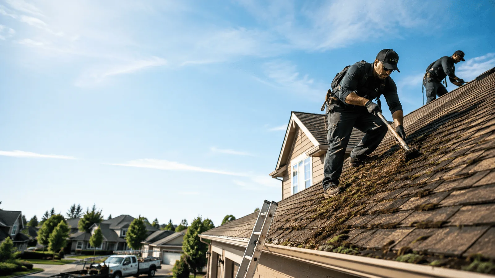 Roof Moss Removal in Hampton, CT near me